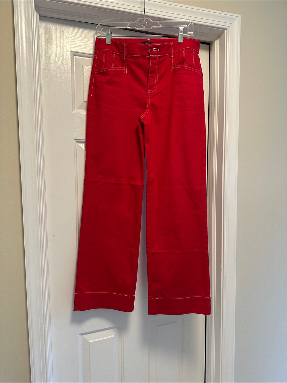 NWOT Talbots Red Wide-Leg High-Rise Jeans